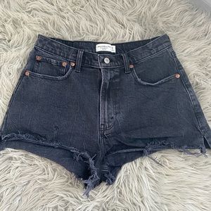 Abercrombie high rise cutoff shorts